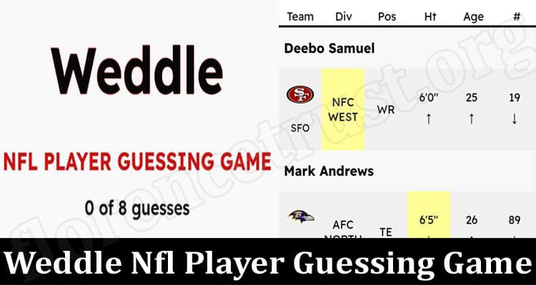 Latest News Weddle Nfl Player Guessing Game