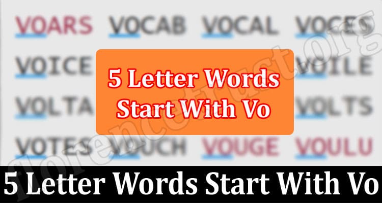 5 Letter Words Starting With Vo