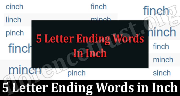 Latest News 5 Letter Ending Words in Inch