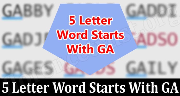 Gaming Tips 5 Letter Word Starts With GA